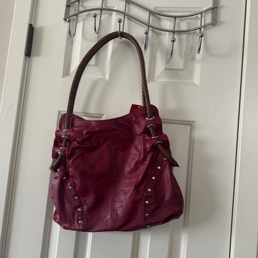 New Relic Ella Double Shoulder Bag Purse Fuchsia